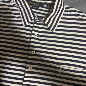 polo golf ralph lauren Straight Lisle Black And White Striped Polo Golf
Size XL